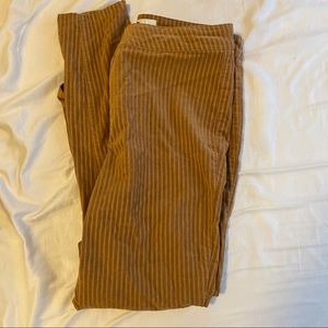 Corduroy ankle pants